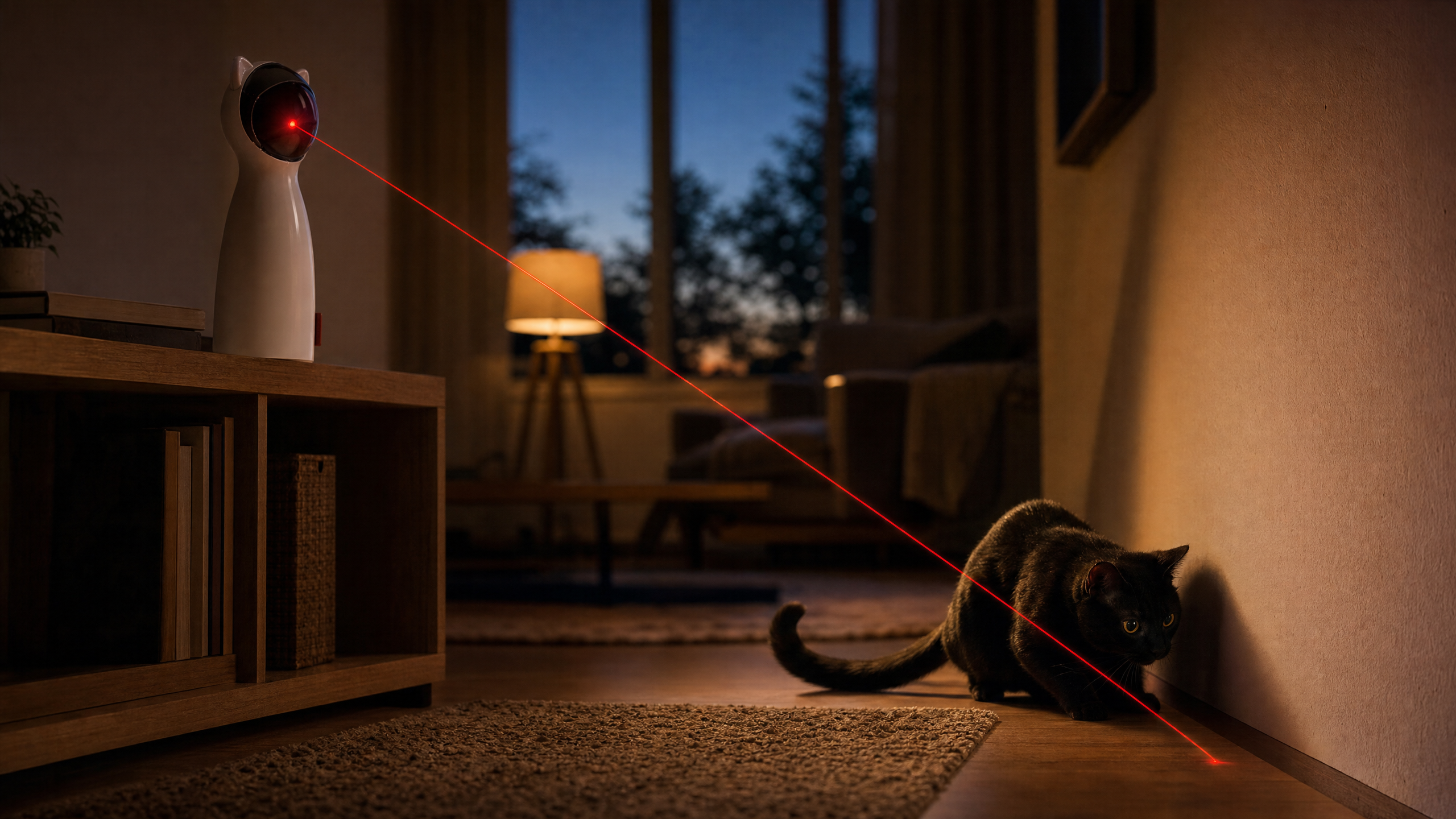 Smart Automatic Rotating Laser Toy for Cats