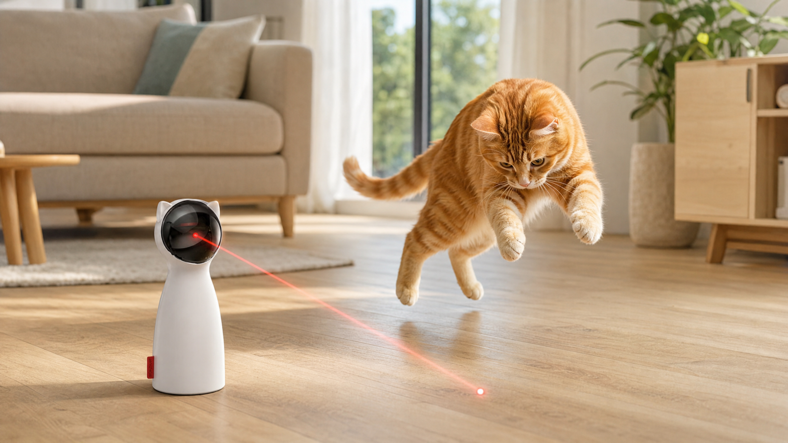 Smart Automatic Rotating Laser Toy for Cats